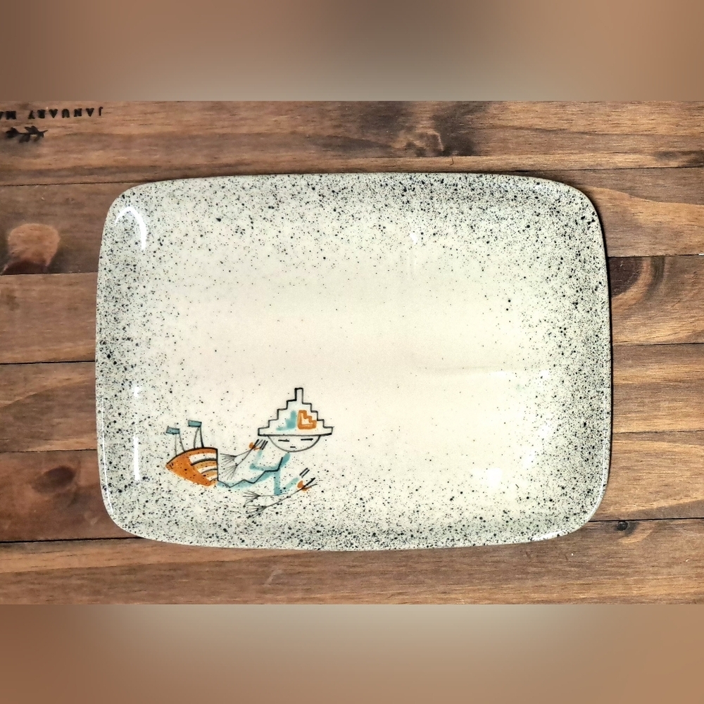 Vintage Loma Of Arizona Southwestern Style Ceramic Plate